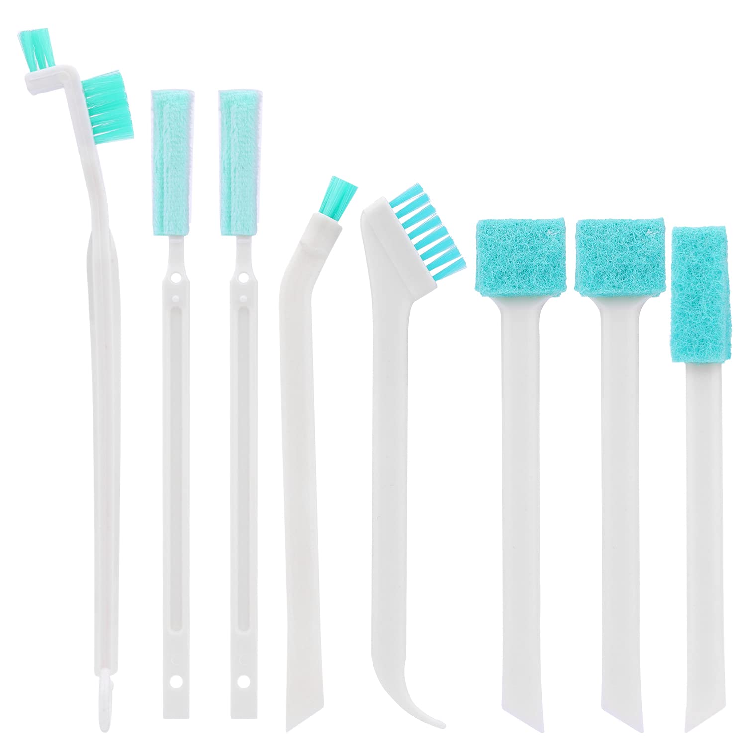 8Pcs Small Household Cleaning Brushes, Tiny Cleaning Brush Set Micro Scrubber 8 in 1 Detail Cleaning Brush Small Holes Corner Space Keyboard Bottle Tile
