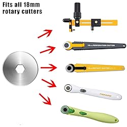SOMOLUX 18mm Rotary Cutter Refill Blades 5 Pcs for