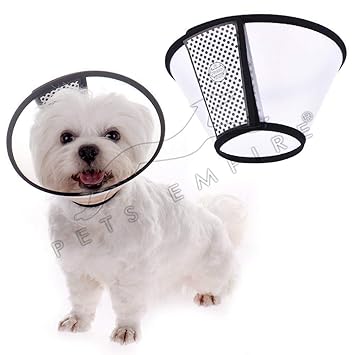 Pets Empire Plastic Velvet Protective Wound Healing Smart Cone E-Collar (5)