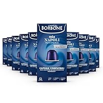Caffè Borbone Miscela Mia Napoli – 100 Capsule ALLUMINIO (10 confezioni da 10) – Compatibili con le Macchine ad uso domestico Nespresso®*