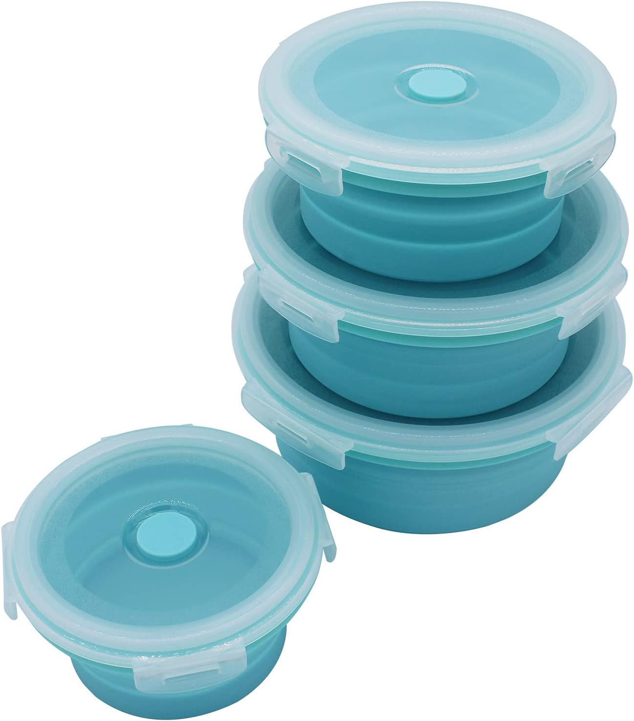 Collapsible Bowl,Magicorange Silicone Collapsible Food Storage