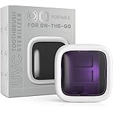 SwanKiss UV-C Toothbrush Sanitizer and Holder, Portable Toothbrush Case Magnetic Mounting, Rechargeable Toothbrush Cover for Any Toothbrush Head, Tooth Brush Cover Cap for Home & Travel (White)