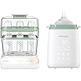 Momcozy 3 Layers Large Bottle Sterilizer and Dryer & Momcozy Bottle Warmer