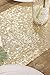 Ling's moment Sparkly Sequin Table Runner Champagne 12 x 108 Inch (Hem Edge) for Thanksgiving Christmas Wedding Engagement Party Bridal Baby Shower Dresser Decorations