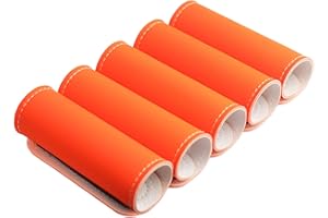 BAGSWEET Luggage Handle Wrap-5 Pack Luggage Handle Wraps for Suitcase/Carry on/Bag/Car Neon Luggage Identfiers Travel Accessories for Luggage (Neon Orange)
