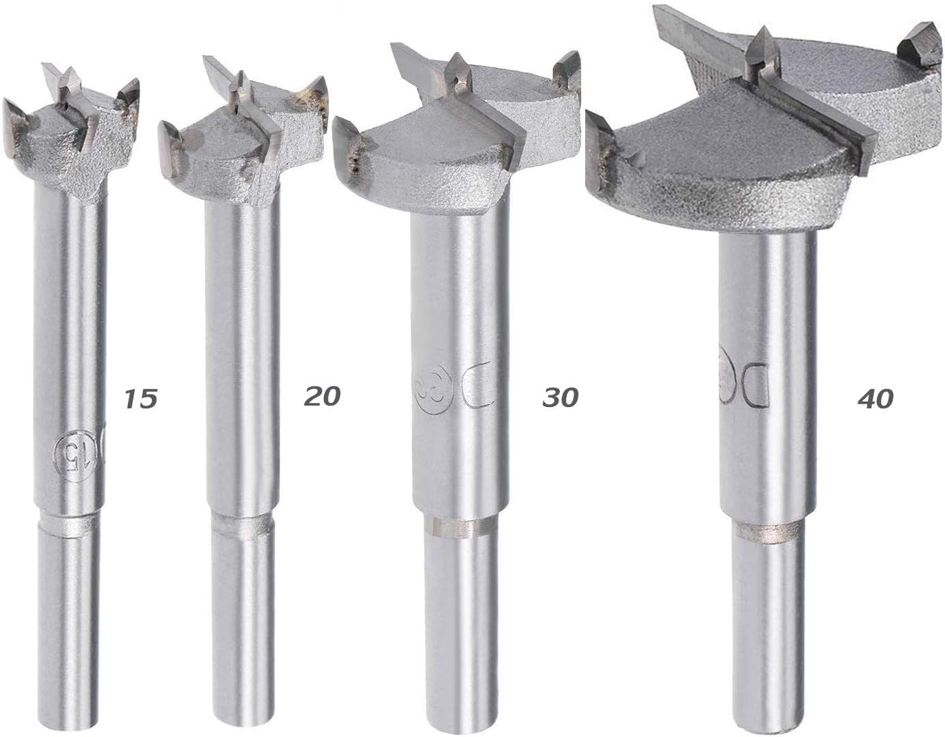 4Pcs Forster Drill Bits, DONJON Wood Drilling Forstner Bit Set, Auger