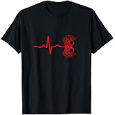 Gamer Heartbeat Video Games Gaming Boys Teens Men T-Shirt