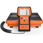 Elitech Refrigerant Scale 110 lbs, HVAC Scale with LB+OZ Display, LMC-100F+ | High Accuracy &plusmn;0.05% +5g, Dual Unit LB/OZ &amp; Kg/g, 2g Resolution, Sturdy Metal Platform, Carry Case Included