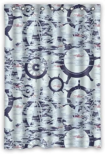 Artsplaza Polyester Sea Bath Curtains Width X Height / 48 X 72 Inches / W H 120 By 180 Cm Best Choice For Boys Bf Lover Boys Her. Dries Quickly - Fabric