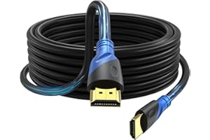 Rommisie 4K HDMI Cable 25 FT (HDMI 2.0,18Gbps) Ultra High Speed Gold Plated Connectors, Ethernet Audio Return, Video 4K, Full