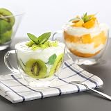 ecooe Double Walled 350ml Glass Cups with Handle Borosilicate 2x350ml view 6