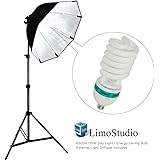 LimoStudio Photography Video Studio Continuous Softbox Lighting Light Kit with Photo CFL 105W Bulb and Octagonal Soft Box, AGG702