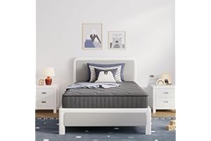 Avenco Twin Mattress, 6 Inch Twin Size Mattress in a Box for Kids, Medium Firm Hybrid Mattresses with Bonnell Spring and Gel Memory Foam for Cool Night Sleep & Pressure Relief, CertiPUR-US Certified