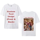 CARPESUN Custom T-Shirts for Men Women, Unisex T-Shirt for Adults Design Your Own, Customized Photo Text Logo Gift