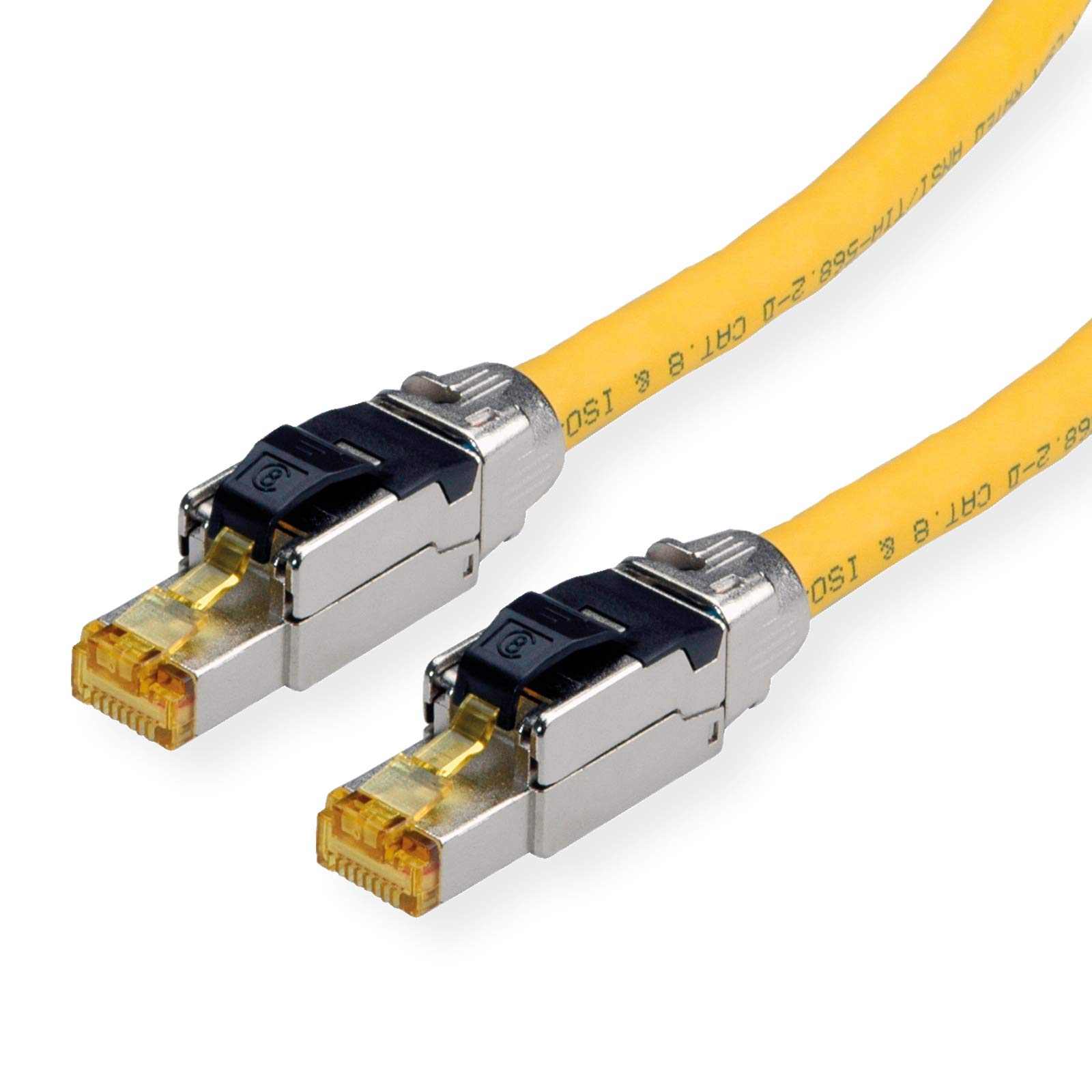 ROLINE | S/FTP Patch Cord Cat.8 | Solid | LSOH | Yellow | 2 m