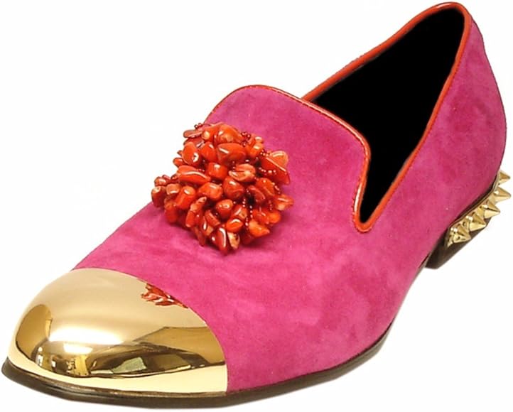 fuchsia loafers mens