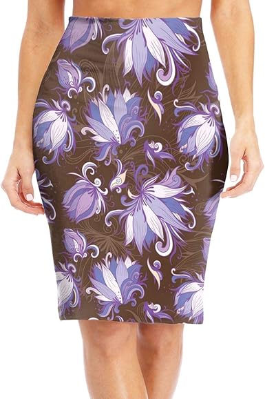 floral bodycon skirt