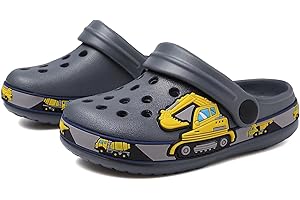 OHSNMAKSL Toddler Clog Slippers Garden Sandals Slip On Water Shoes Sneakers Cartoon Slides for Boys and Girls Children Beach Pool Shower