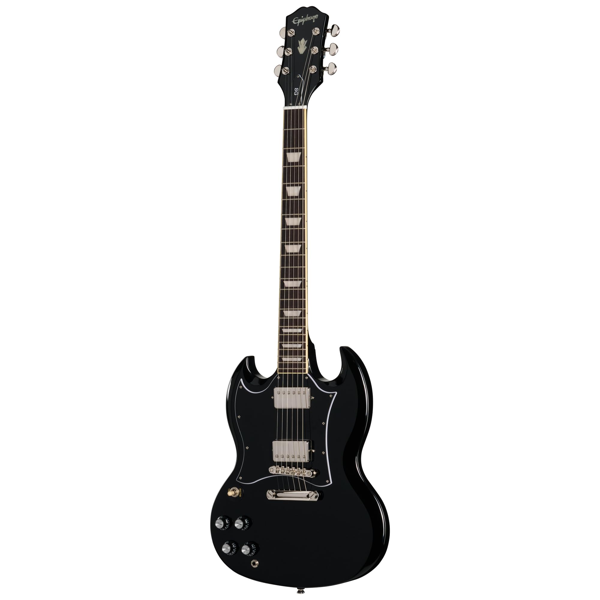 Epiphone Inspirada en Gibson SG Standard Lefty, Ébano con Bolsa