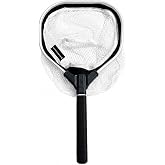 BasicGear Pro Baitwell Net, 10 in Hoop, Fixed or Telescoping Handle | Soft Nylon Mesh, Aluminum Frame, Non-Slip Grip, for Baitwells, Livewells and Bait Tanks