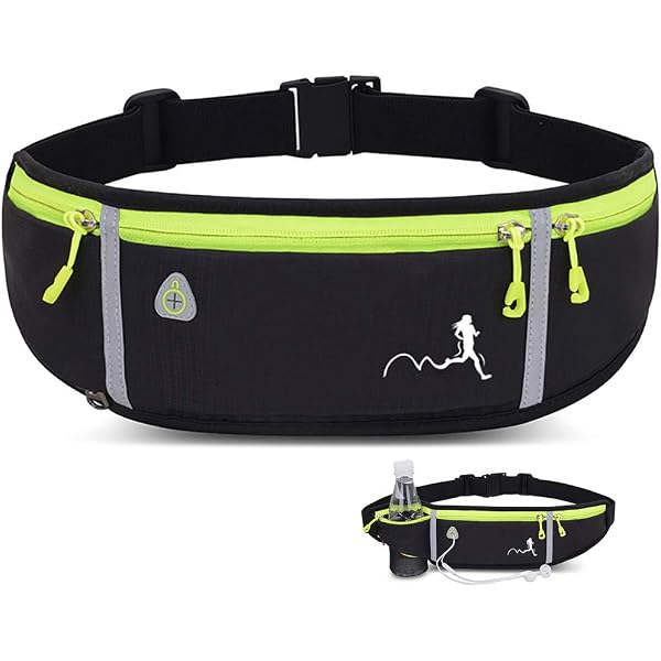 Cinturón Para Correr Mayoi - Ajustable, Impermeable, Ligero, Con Compartimentos Para Teléfono Y Llaves, Ideal Para Running, Gimnasio O Viajes - Color Navy