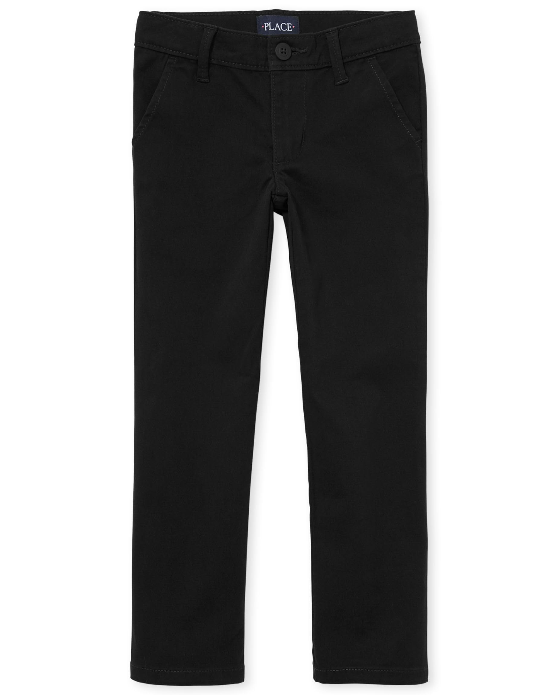 Photo 1 of The Children's Place Girl's Bootcut Chino Pants, Black, 16