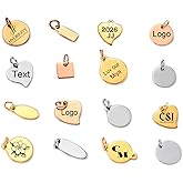 MeiceM Custom 40-150 Pcs Plated Gold Jewelry making Charms Personalized Charms for bracelet necklace with Jump Rings jewelry findings