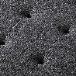 24KF Large Rectangular Upholstered Tufted Linen