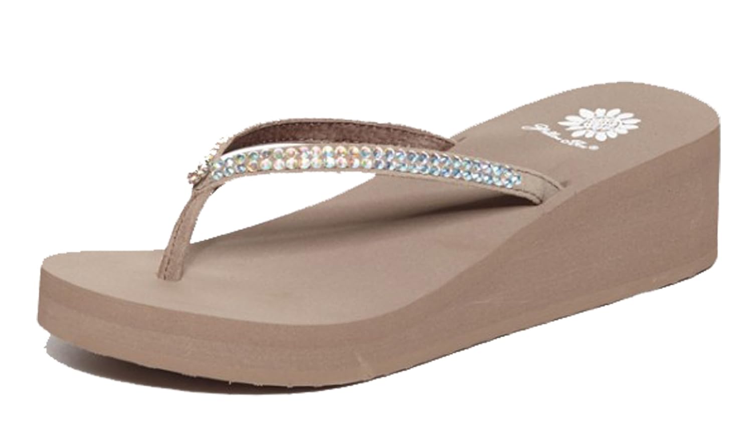 yellow box custard flip flops