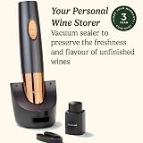 Cuisinart Rechargeable Automatic Wine Opener Vacuum Sealer Corkscrew 80 Bottles view 6