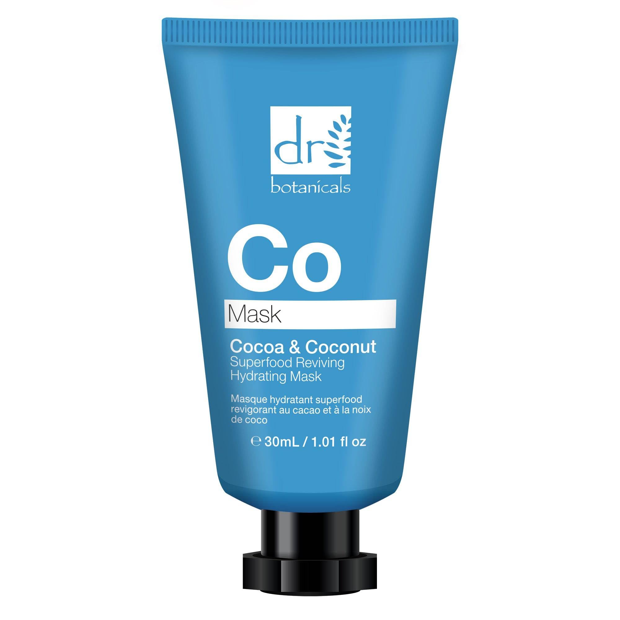 Dr Botanicals Natural Skincare Cocoa Butter & Coconut Superfood Reviving Hydrating Mask to hydrate, nourish and revive your skin