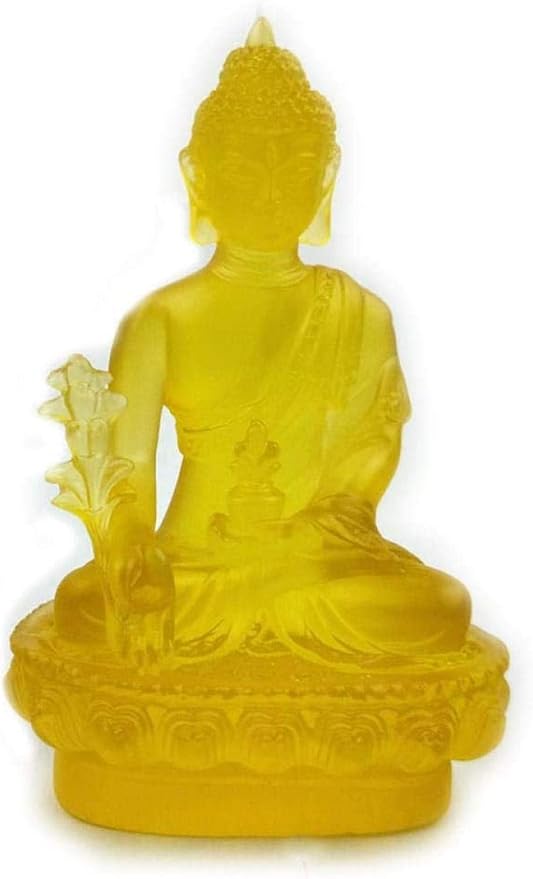 XIOA Escultura Escultura la Estatua de Buda de boticario con Vaso de