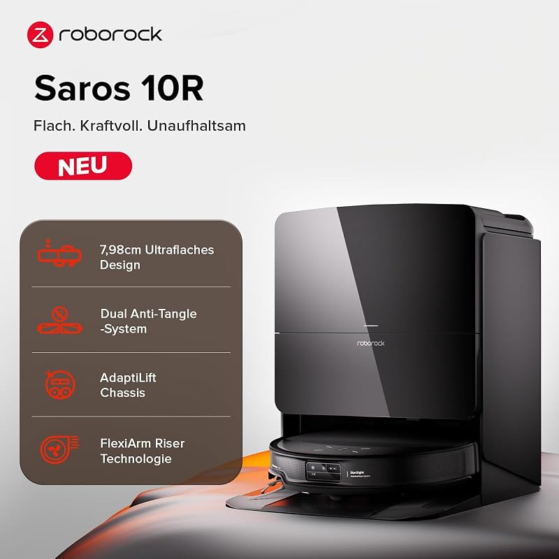 Saros 10R Saugroboter mit Wischfunktion&angebbarem Wischmopp