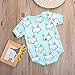 Newborn Baby Boys Girls Fox Short Sleeve Romper Bodysuit Playsuit Outfits (12-18 Months)