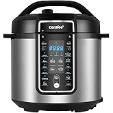COMFEE’ Pressure Cooker 6 Quart with 12 Presets, Multi-Functional Programmable Slow Cooker, Rice Cooker, Steamer, Sauté pan, 