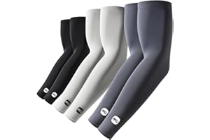 ROCK TAKIN UV Sun Protection Arm Sleeves for Men Women, UPF 50+ Cooling Sun Sleeves to Cover Arms Sports Compression Covers