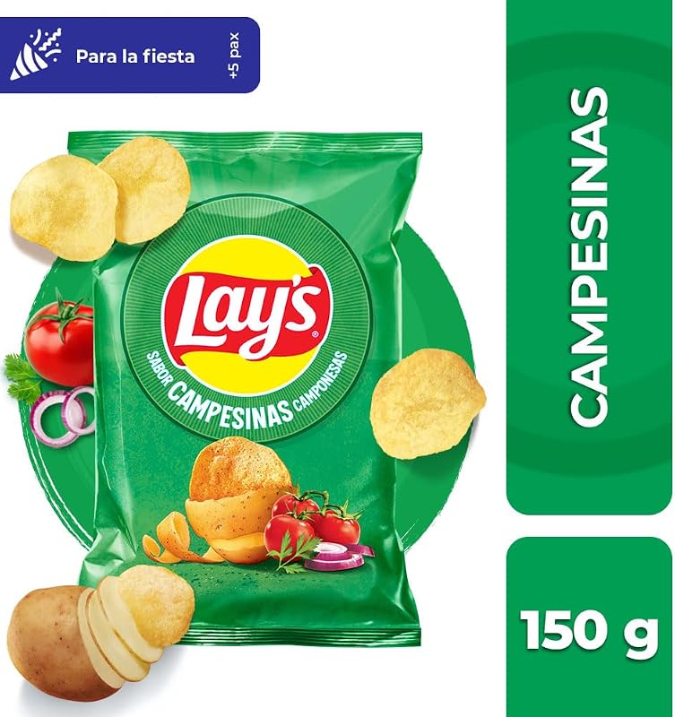 Meninas Camponesas, Batatas fritas cultivadas de forma sustentável com sabores vegetais, Snack Product, Family Bag, 242 g