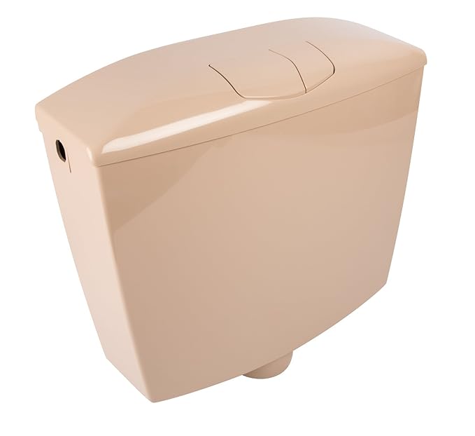 Spülkasten Karat | Kunststoff | 2 Mengen Spültechnik | 3,5 Liter oder 6 - 9 Liter | Tiefspülkasten | WC, Toilette | Beige