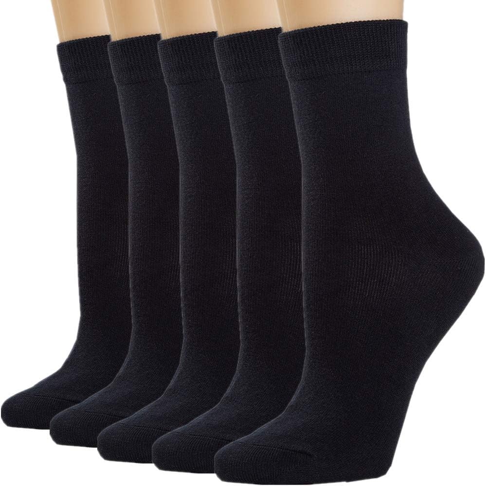 Womens Socks Cactus Crew Socks Gifts Cotton Long Funny Socks for Women Novelty Funky Cute Cartoon Socks 5 Pairs WCS1-Cactus