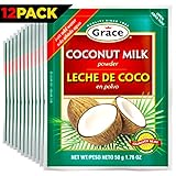 Grace Dry Coconut Milk Powder with eBook, Pack of 12