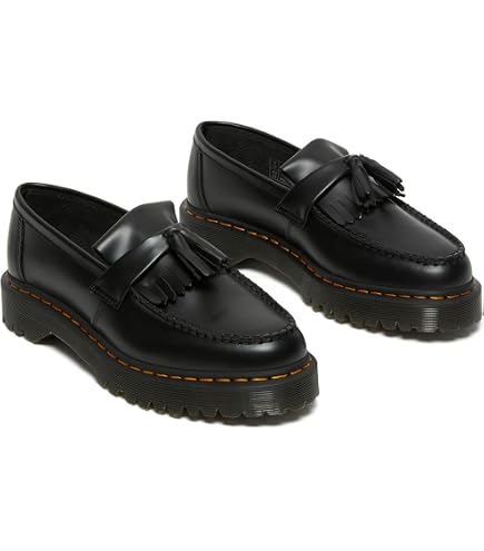 Amazon.com | Dr. Martens Adrian Quad Leather Platform Loafers