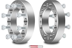 ECCPP 1.5" 8 Lug Wheel Spacers 8x6.5 to 8x6.5 130mm CB fits for Silverado 2500 3500 HD for Sierra HD 1500 2500 3500 Yukon 250