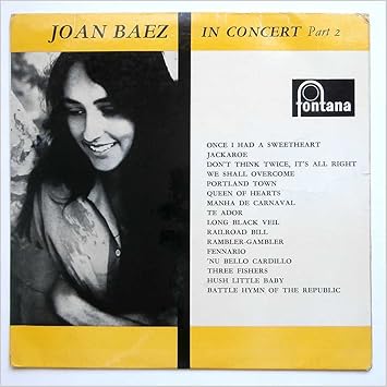 Joan Baez In Concert Part 2 Lp Amazon Com Music