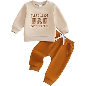 Toddler Baby Boy Clothes Crewneck Sweatshirt and Pants Fall Winter Outfits | Toddler Baby Boy Fall Winter Outfits Letters Pri