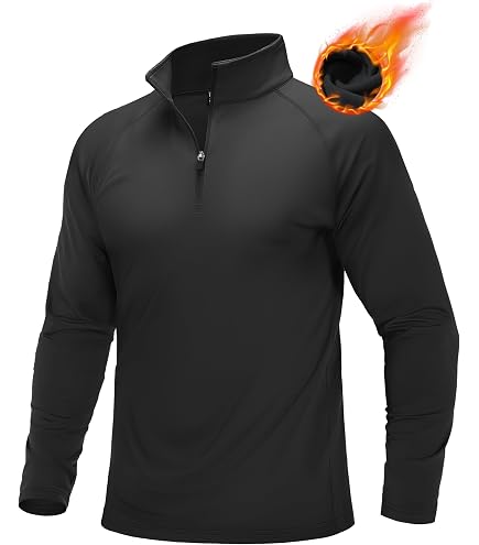 Amazon.com: TACVASEN Quarter Zip Pullover Men Golf Shirts Fleece