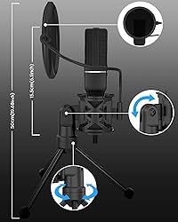 XIIVIO USB Microphone, Computer Microphone for PC