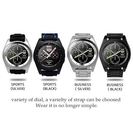iSTYLE Fashion NO.1 G6 Smart Watch Bluetooth 4.0 Heart Rate Monitor Fitness Tracker Call SMS Reminder Remote Camera for Android iOS Smart Phones (G6 ...
