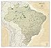 National Geographic: Brazil Executive Wall Map (41 x 38 inches) (National Geographic Reference Map) by 