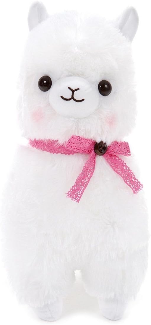 Alpaca Plush Cute Stuffed Animal Japan Lace Ribbon Alpacasso Toy BIG Size White