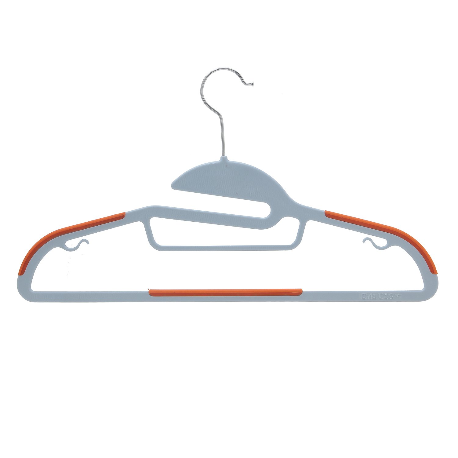 BriaUSA Dry Wet Clothes Hangers Amphibious Orange with Non